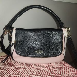 KATE SPADE Black and Pink & Beige Women's Crossbody Bag